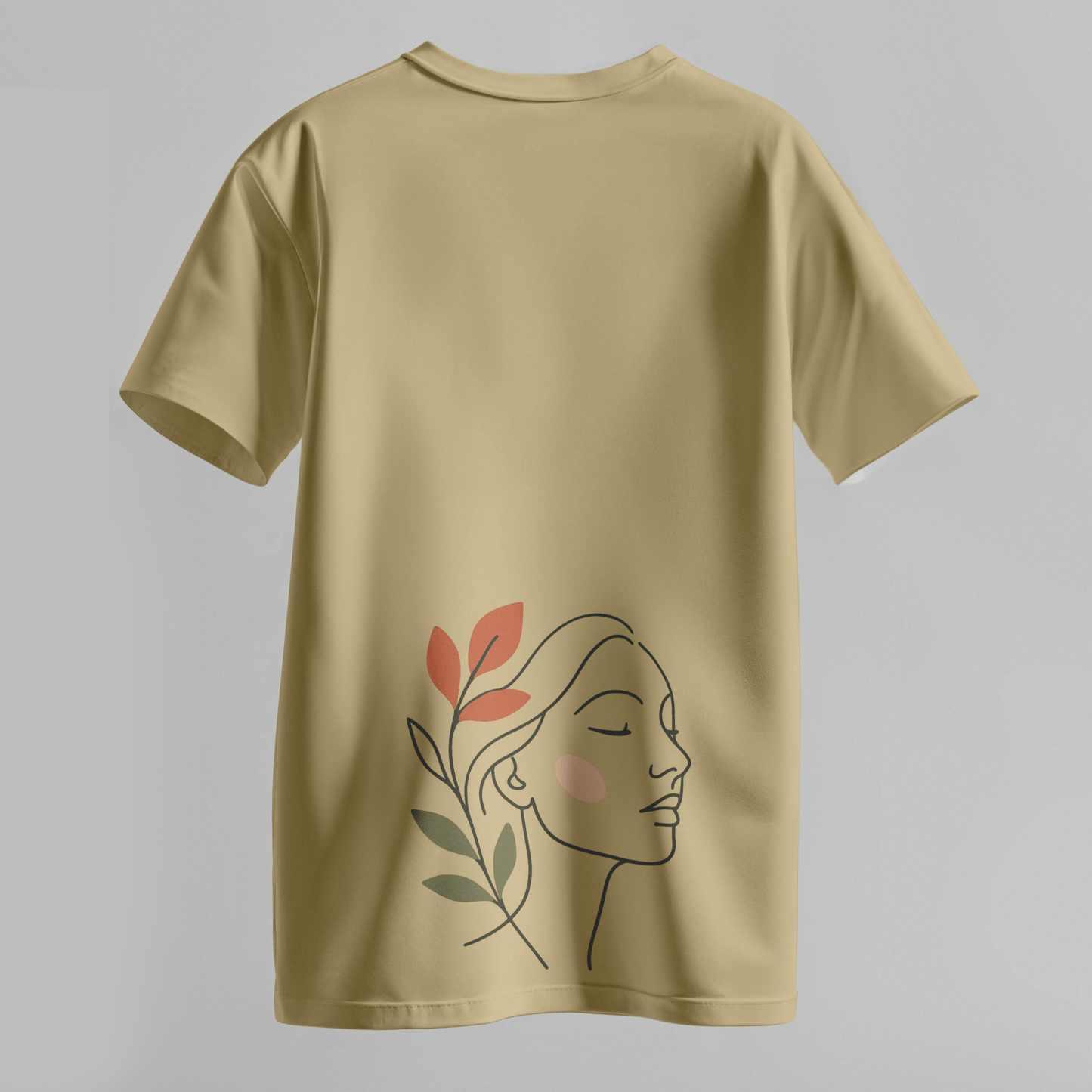 She Series – Minimal Line Art Face T-Shirt for Women - Inkognito