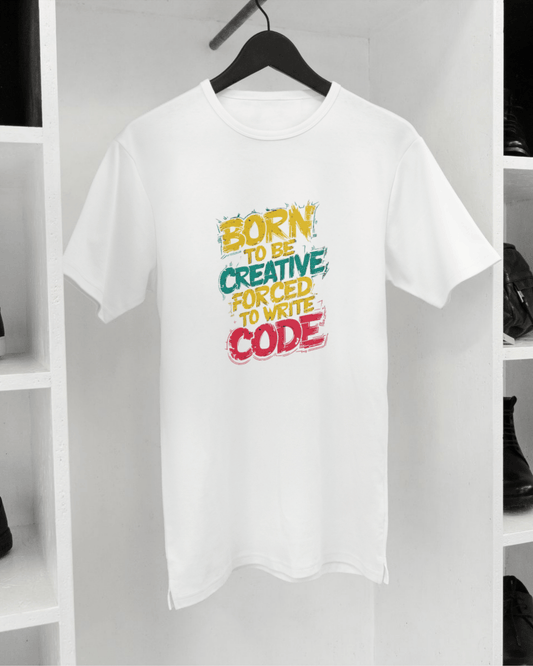 Creative Coder T-Shirt – White Graphic Tee by Inkognito - Inkognito